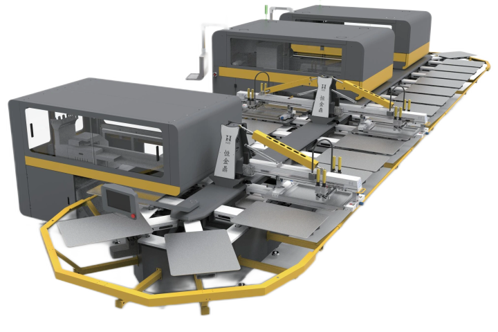 Oval Screen Printing Machine + Hybrid DTG Printer (Industrial Printhead) - Complete machine