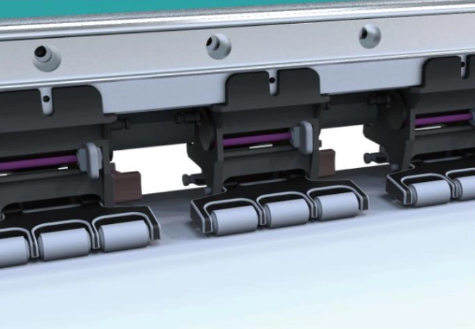 Y-axis feed rollers