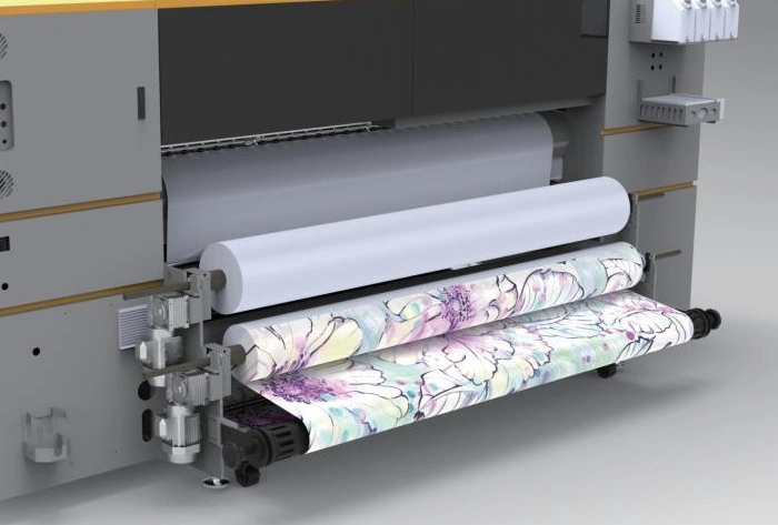 Air-shaft paper feed and take-up