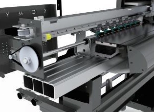 Machine base and carriage assembly