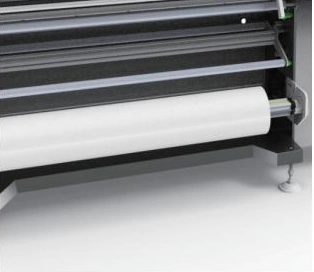 Film roller with tension bar