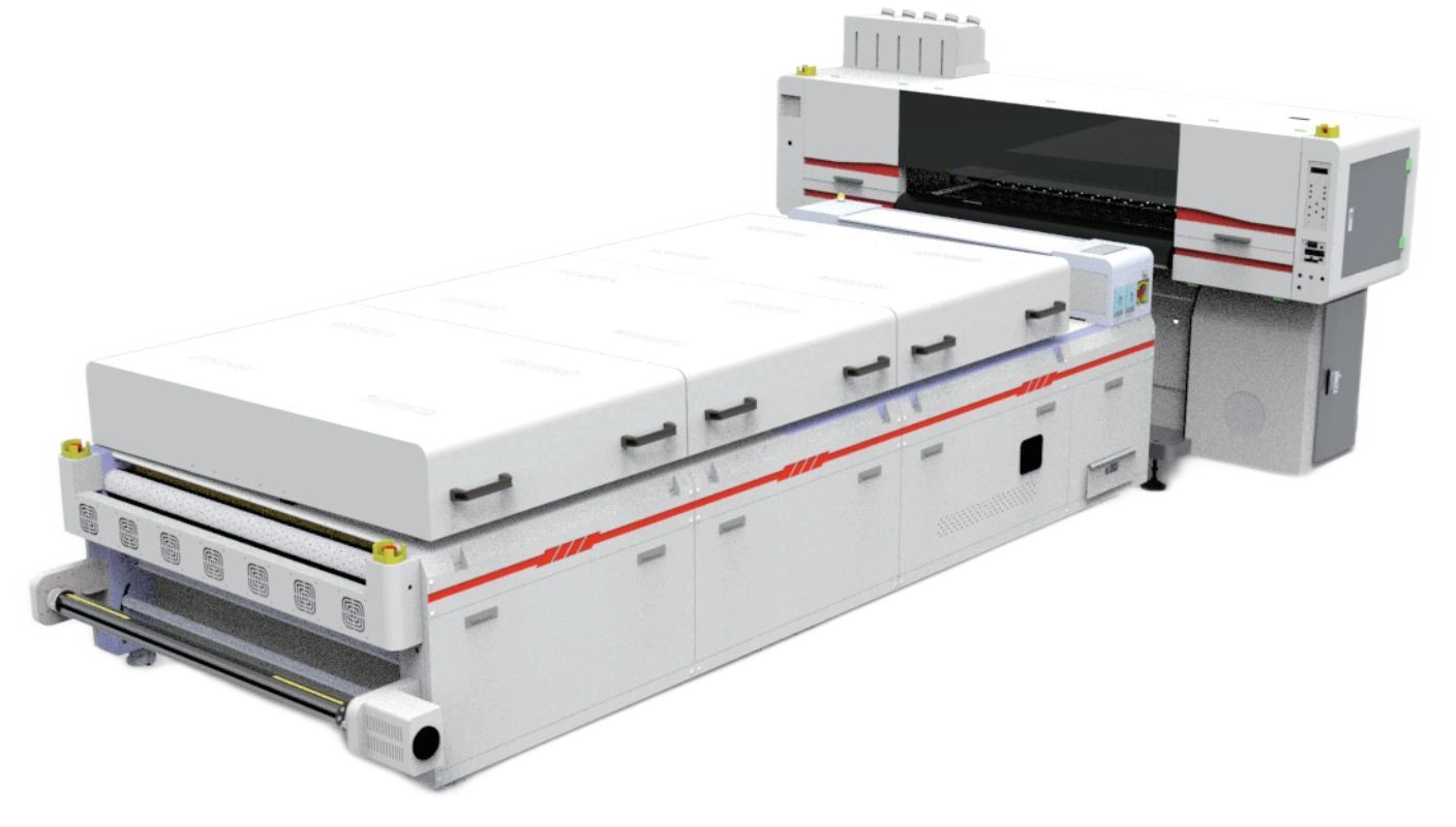 8-printhead Printer with 1.2 m Three-temperature-zone Powder Dryer