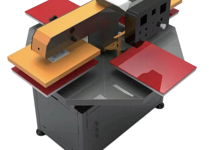 HJD-K9 Double Head Four Station Hot Press Machine - Complete machine